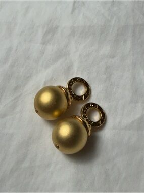 Agatha Paris Replacement Gold Sphere Drop Earrings - Elegant Women's Jewelry